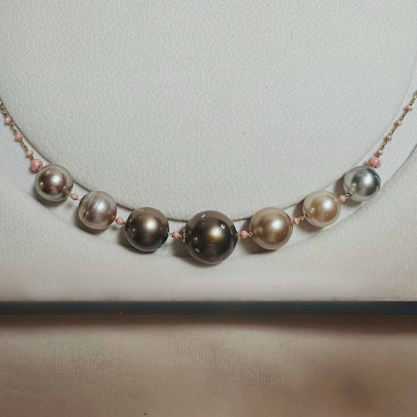 Seven pearls necklace diamonds constallation NEW 2025