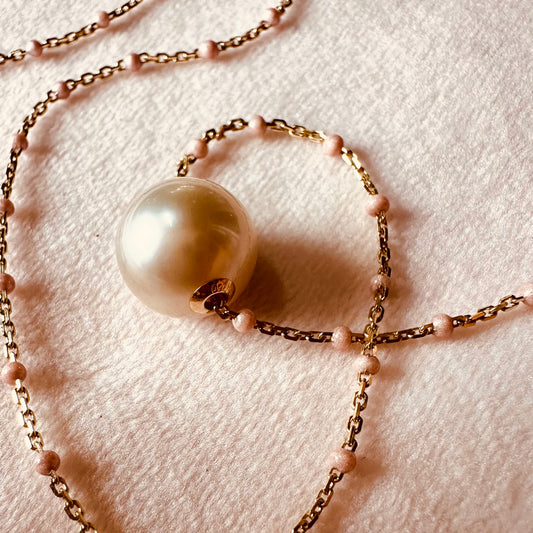 Nude Tahitian pearl Necklace