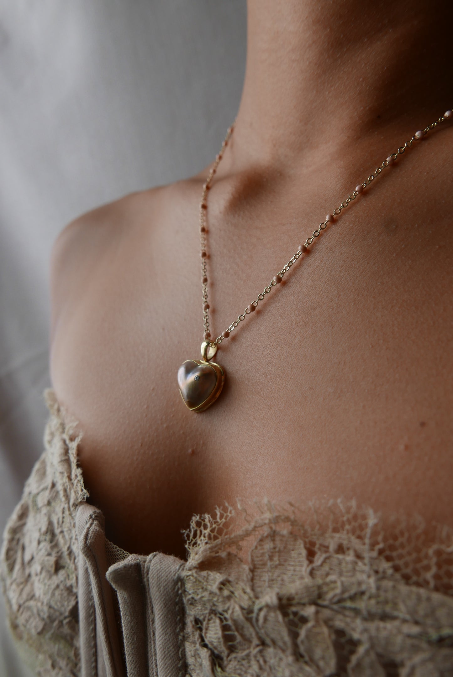 Mabe heart Necklace
