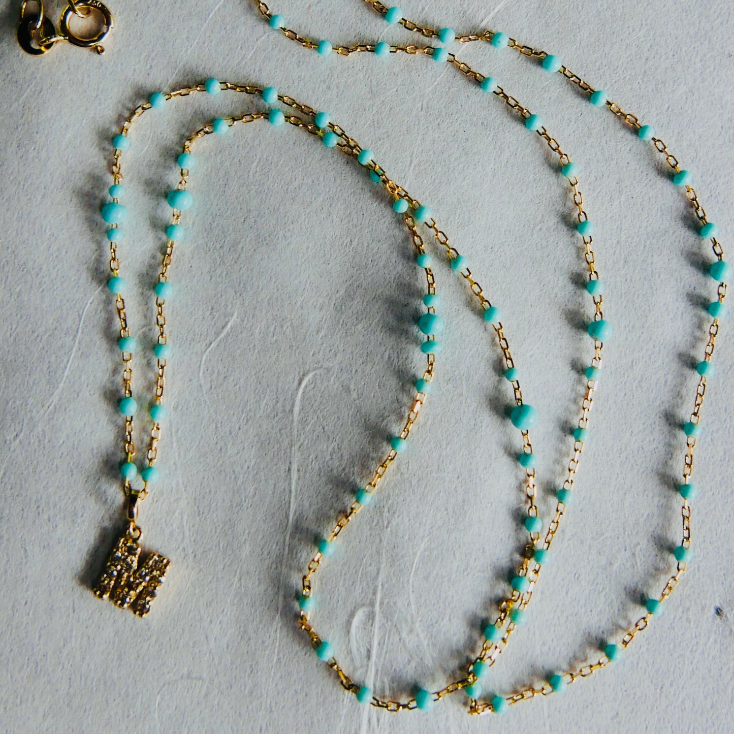 Diamonds initial multiway necklace / bracelet