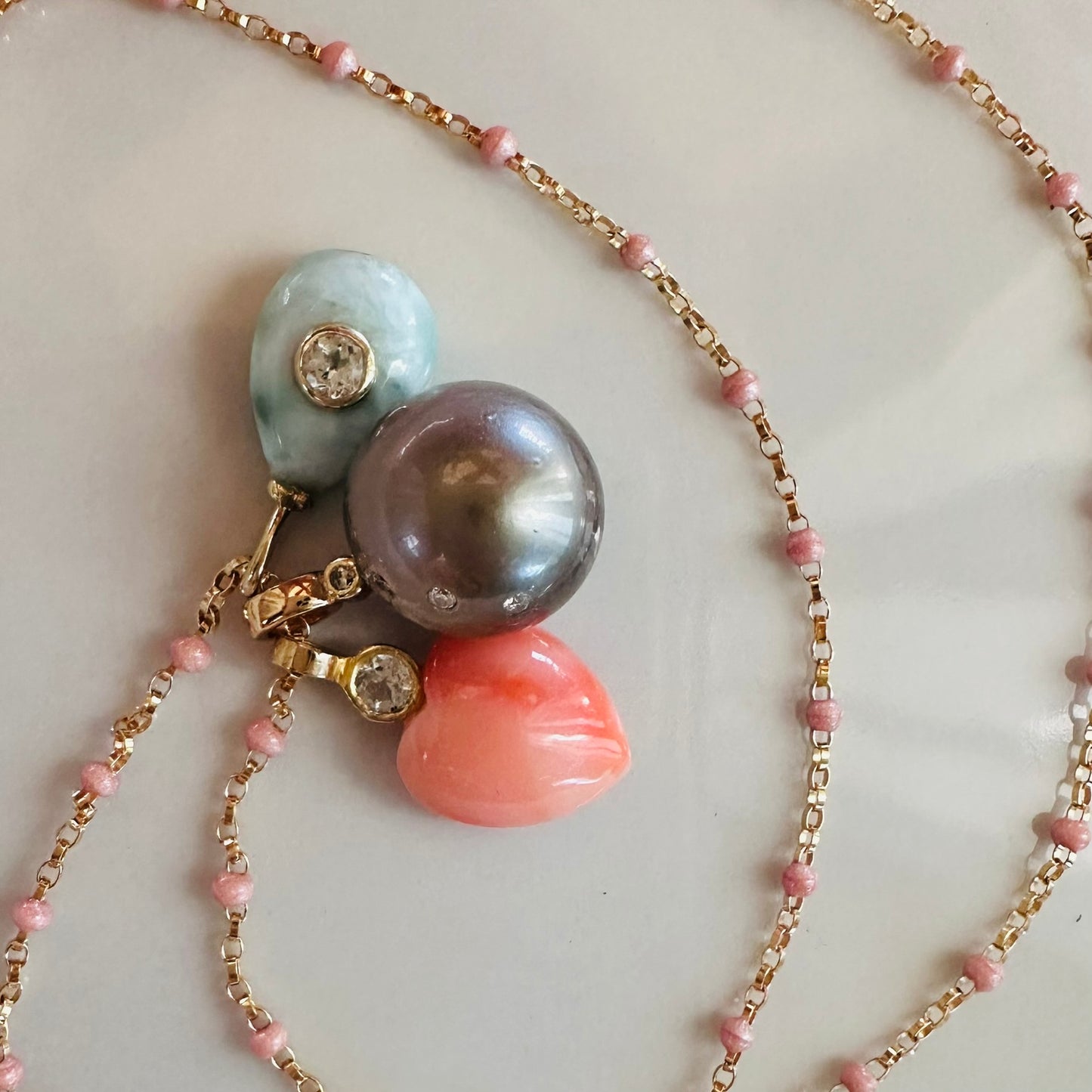 Amulets cluster necklace ~ Seacharms NEW 2025