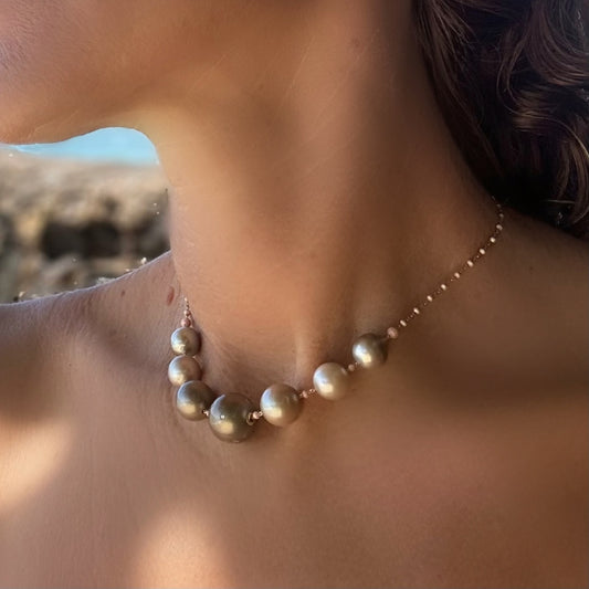 Seven pearls necklace diamonds constallation NEW 2025