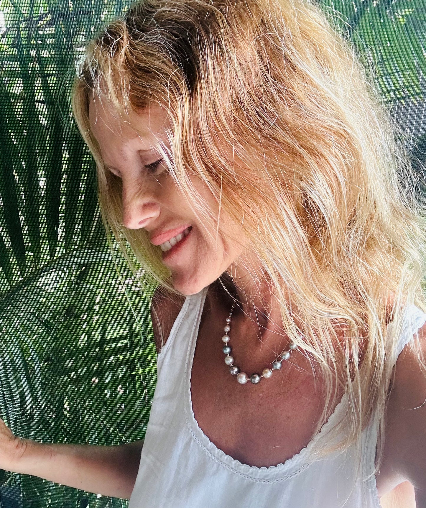 POEHEI Necklace, Tahitians pearls 18kt
