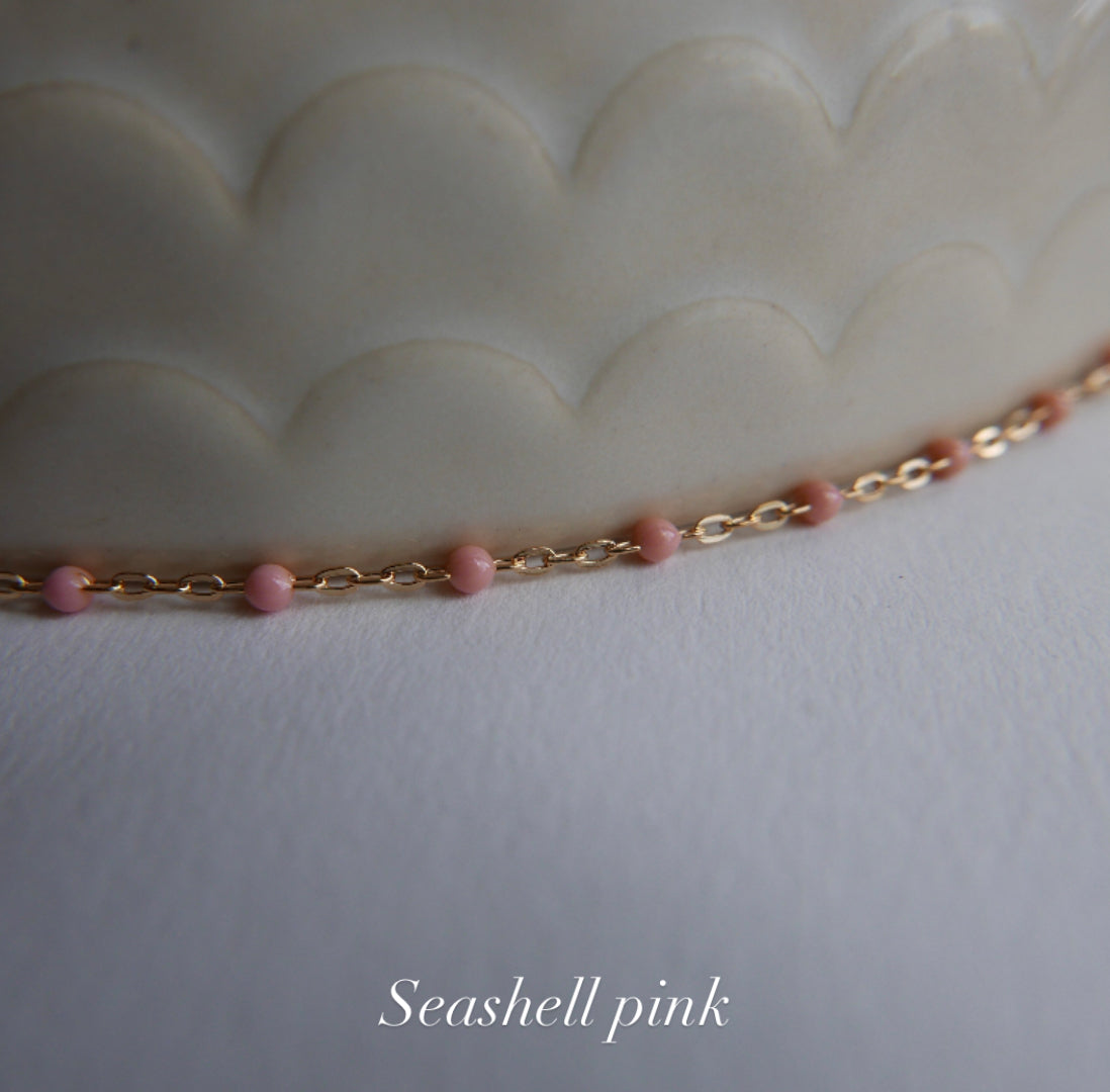 Golden Shell medallion necklace