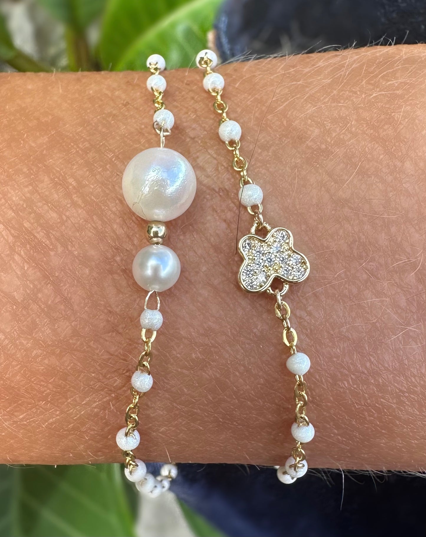 Bracelet set of 2- Butterfly and akoya pearls- special December 2025