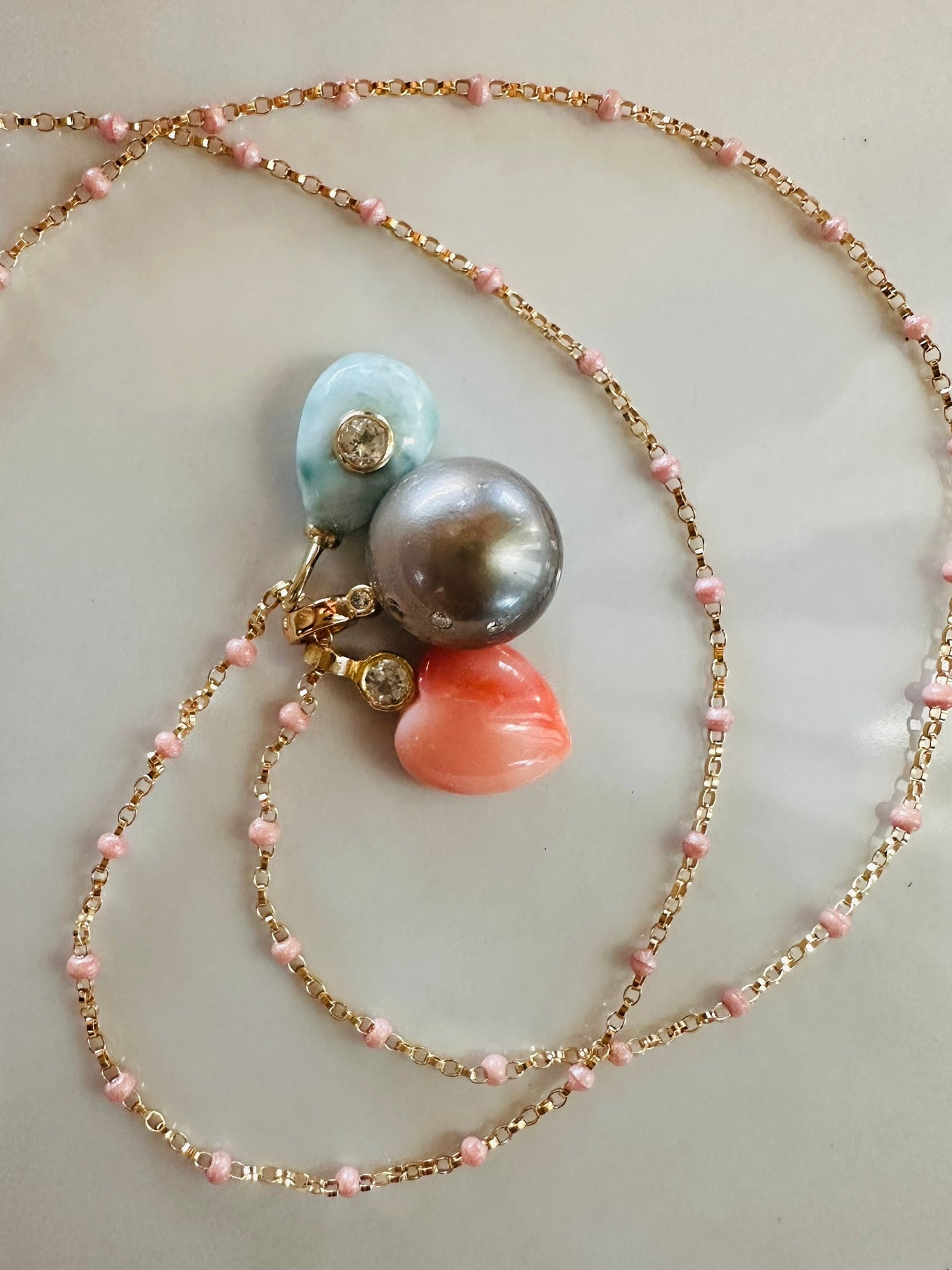Amulets cluster necklace ~ Seacharms NEW 2025