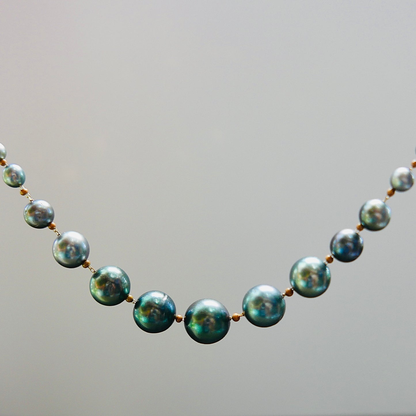 POEHEI Necklace, Tahitians pearls 18kt