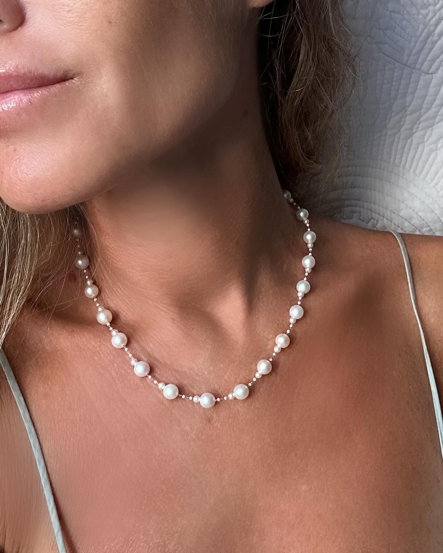 Baci di perle -Akoya kissing pearls-18kt gold