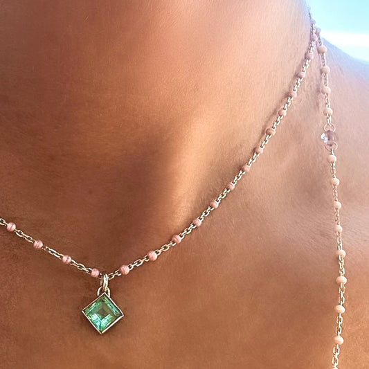 Paraiba tourmaline pendant necklace