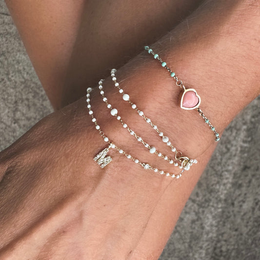 Diamonds initial multiway necklace / bracelet