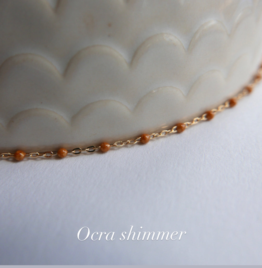 Golden Shell medallion necklace