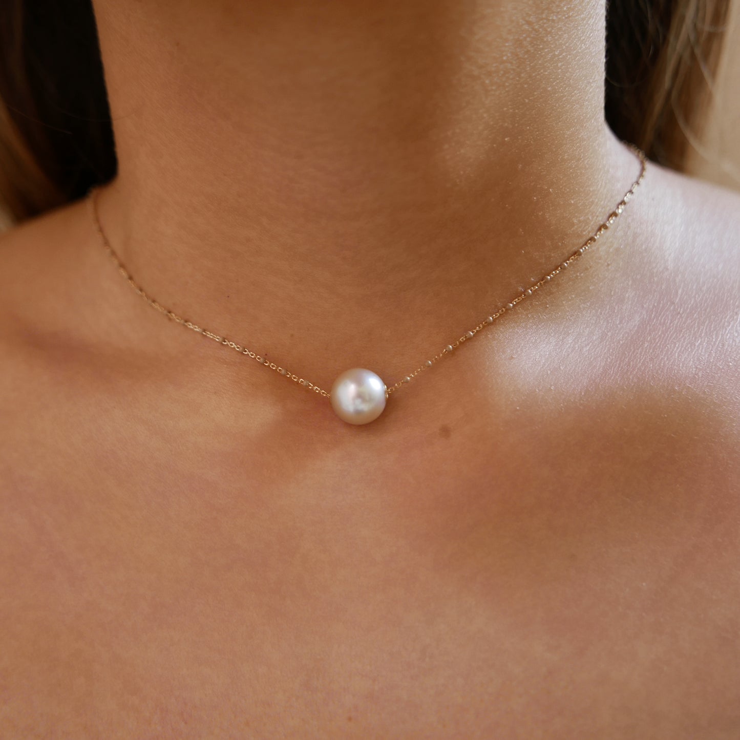 Nude Tahitian pearl Necklace