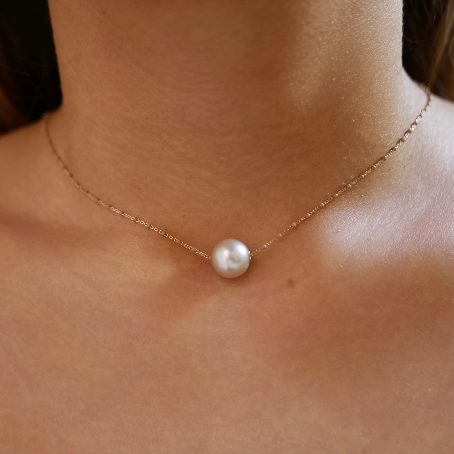 Nude Tahitian pearl Necklace
