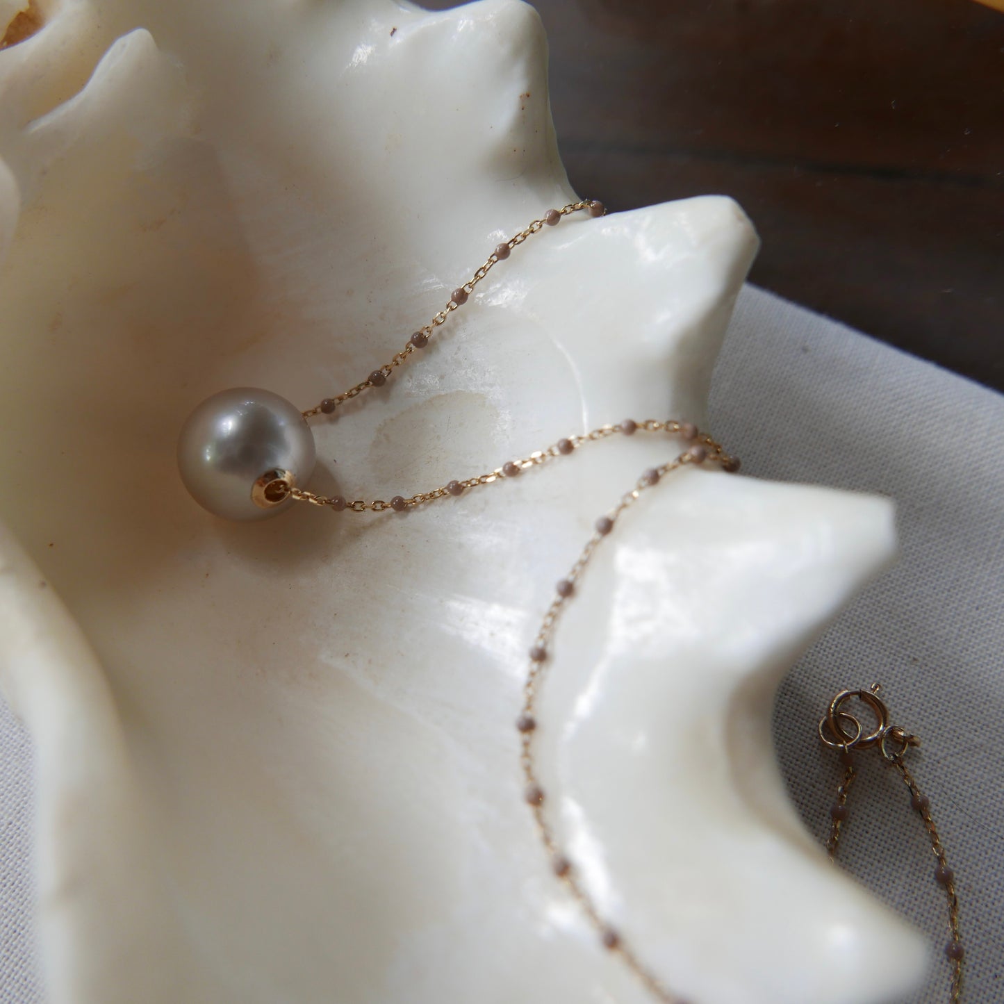 Nude Tahitian pearl Necklace