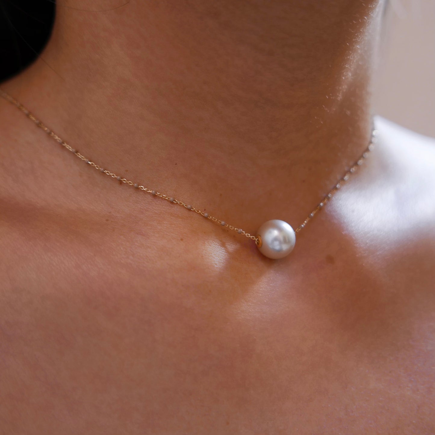 Nude Tahitian pearl Necklace