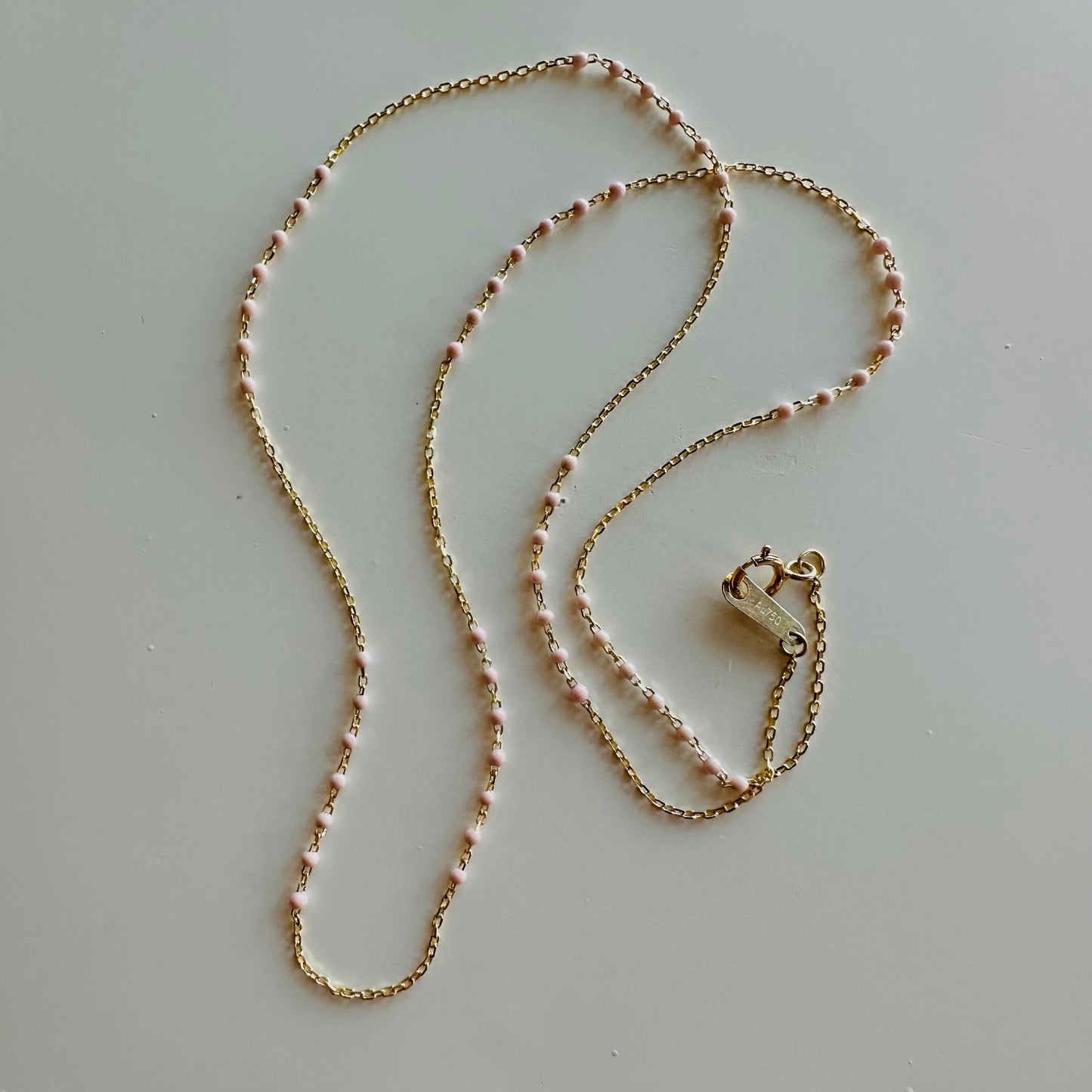 Minimalstic chain & Enamel Necklace