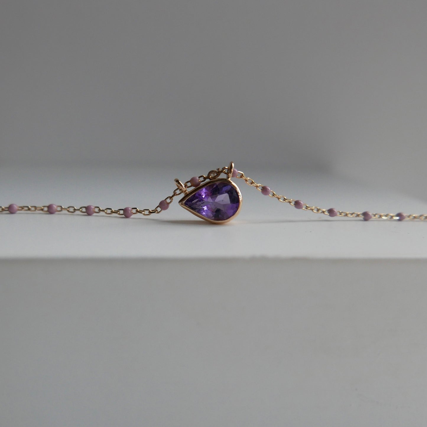 Gocce di mare -seadrops- Necklace in aquamarine , amethyst or tourmaline