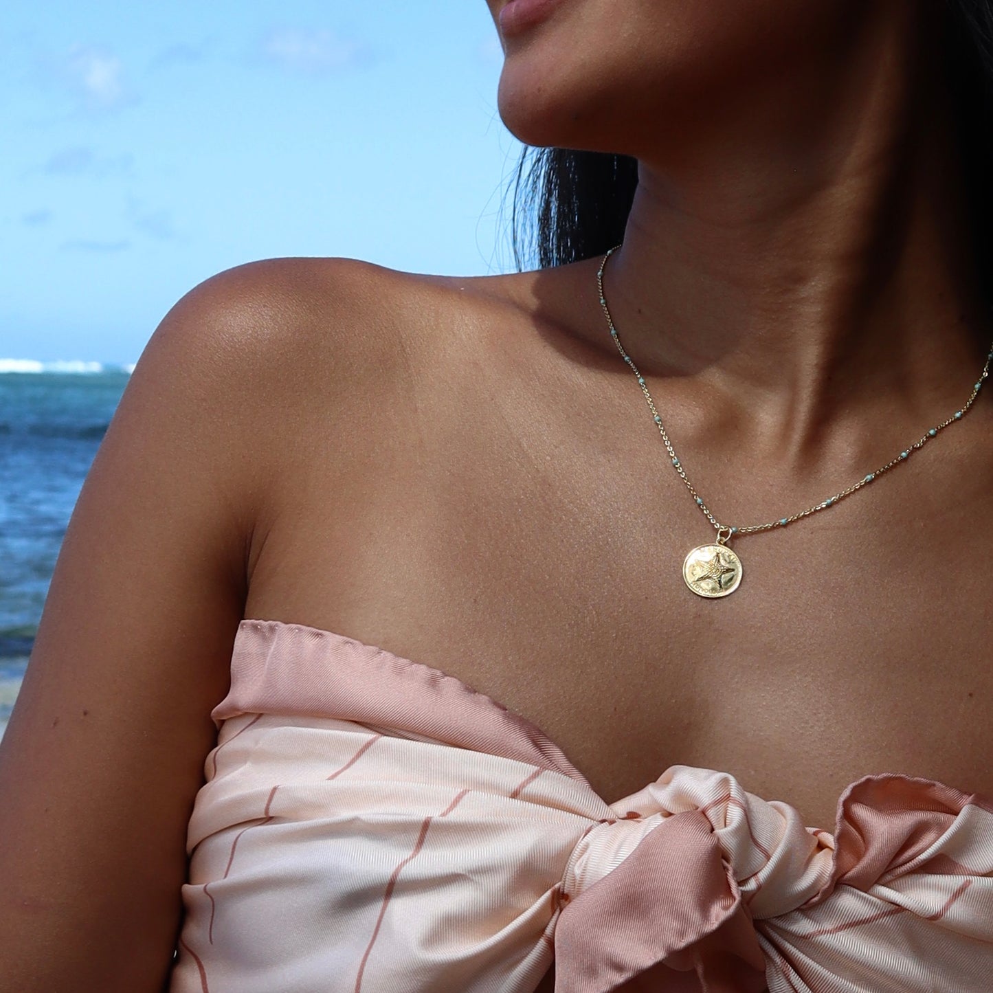 Starfish Manukai Medallion Necklace