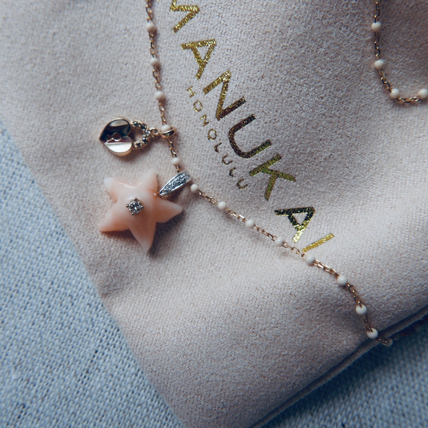 Mermaid starfish necklace with diamonds -New Summer 24-