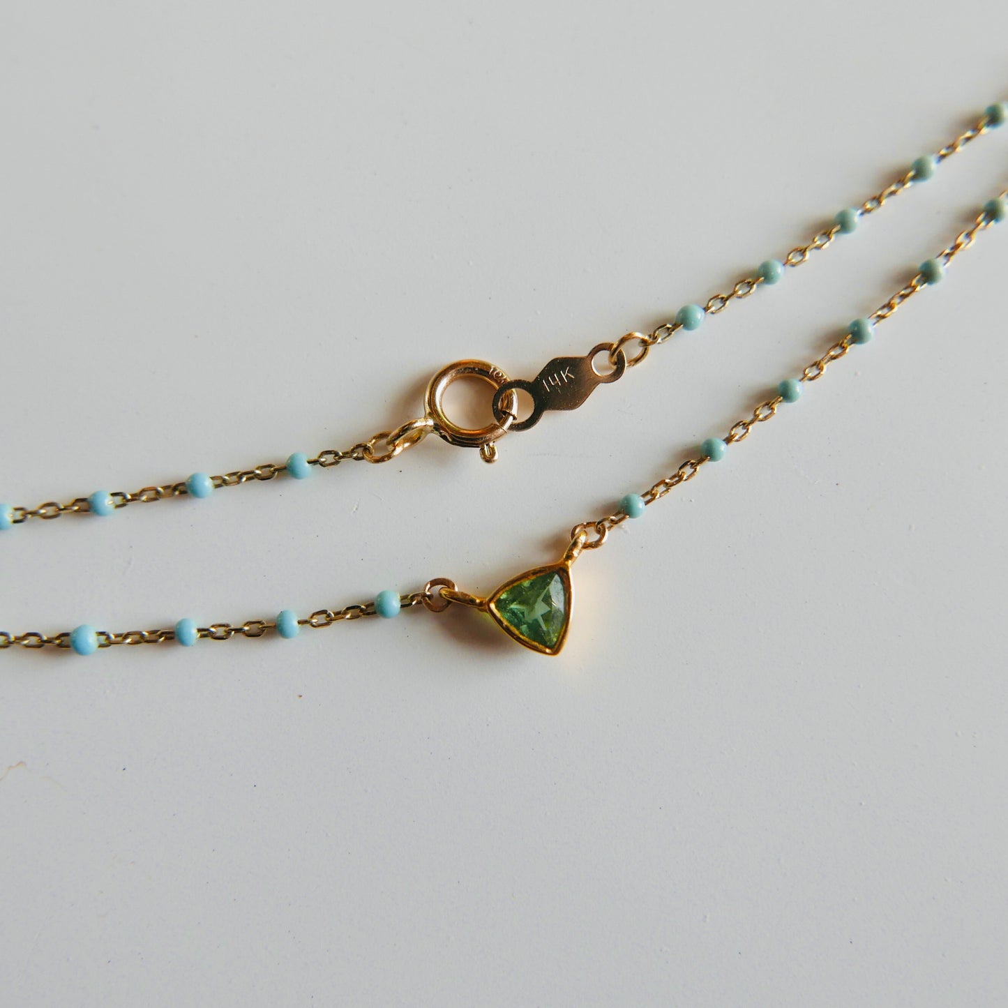 Aqua trillion Necklace