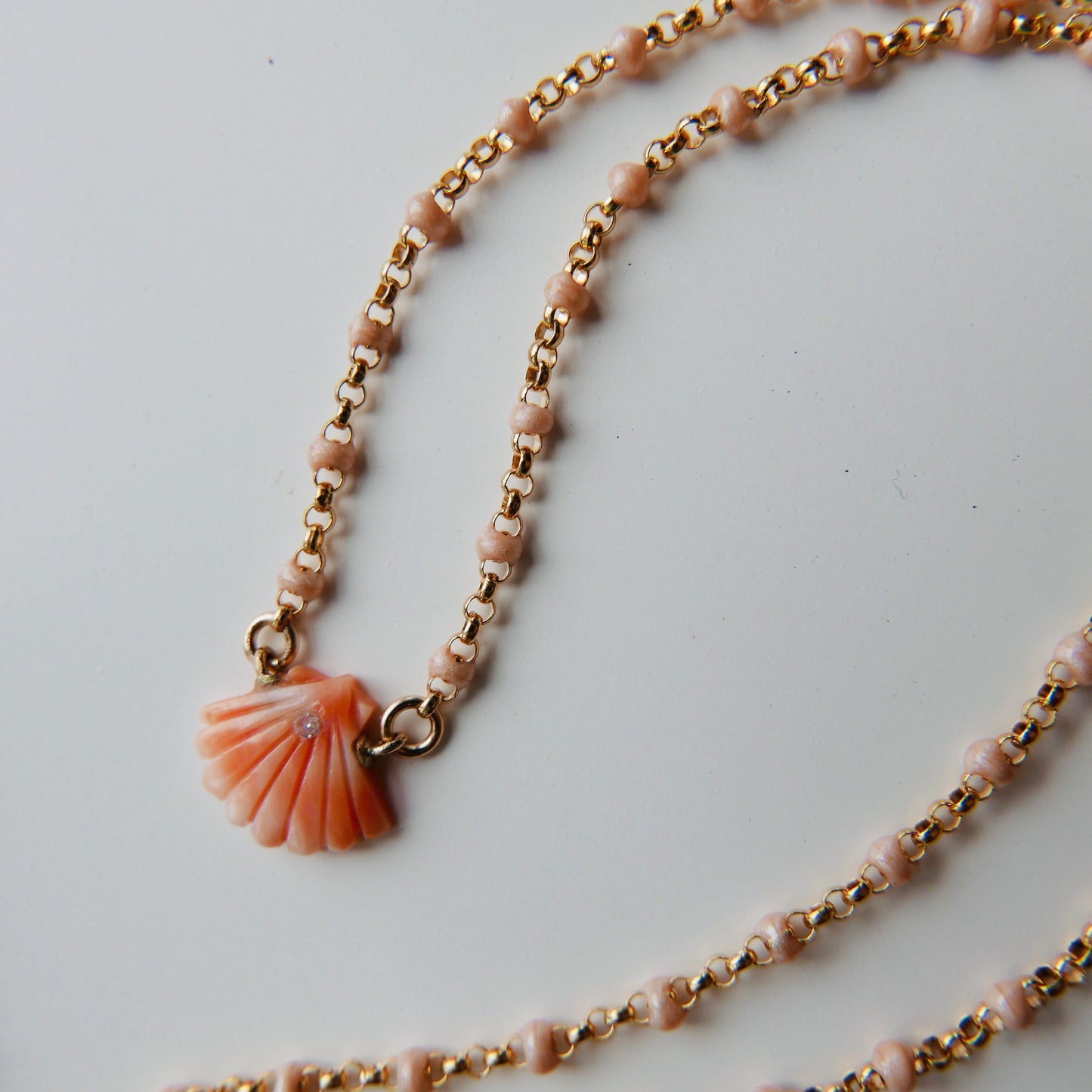 Shell coral necklace