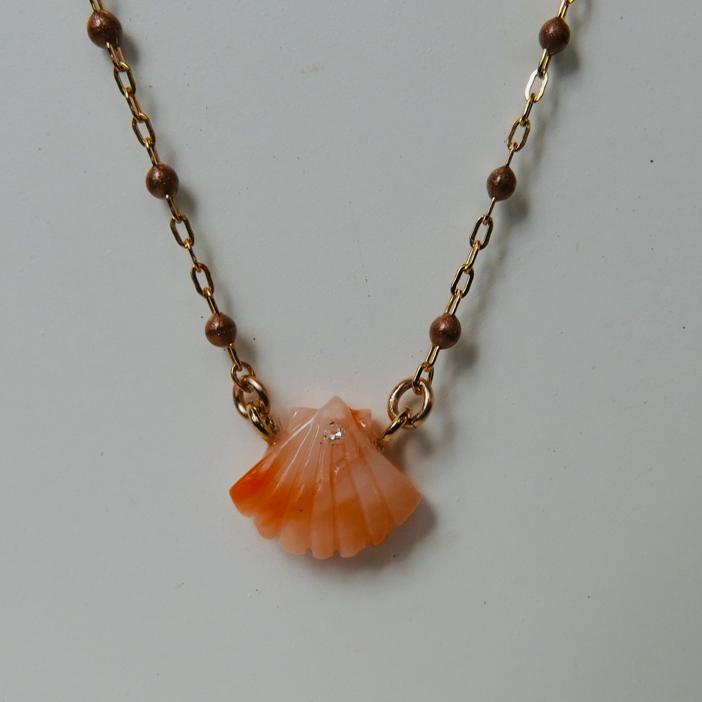 Shell coral necklace