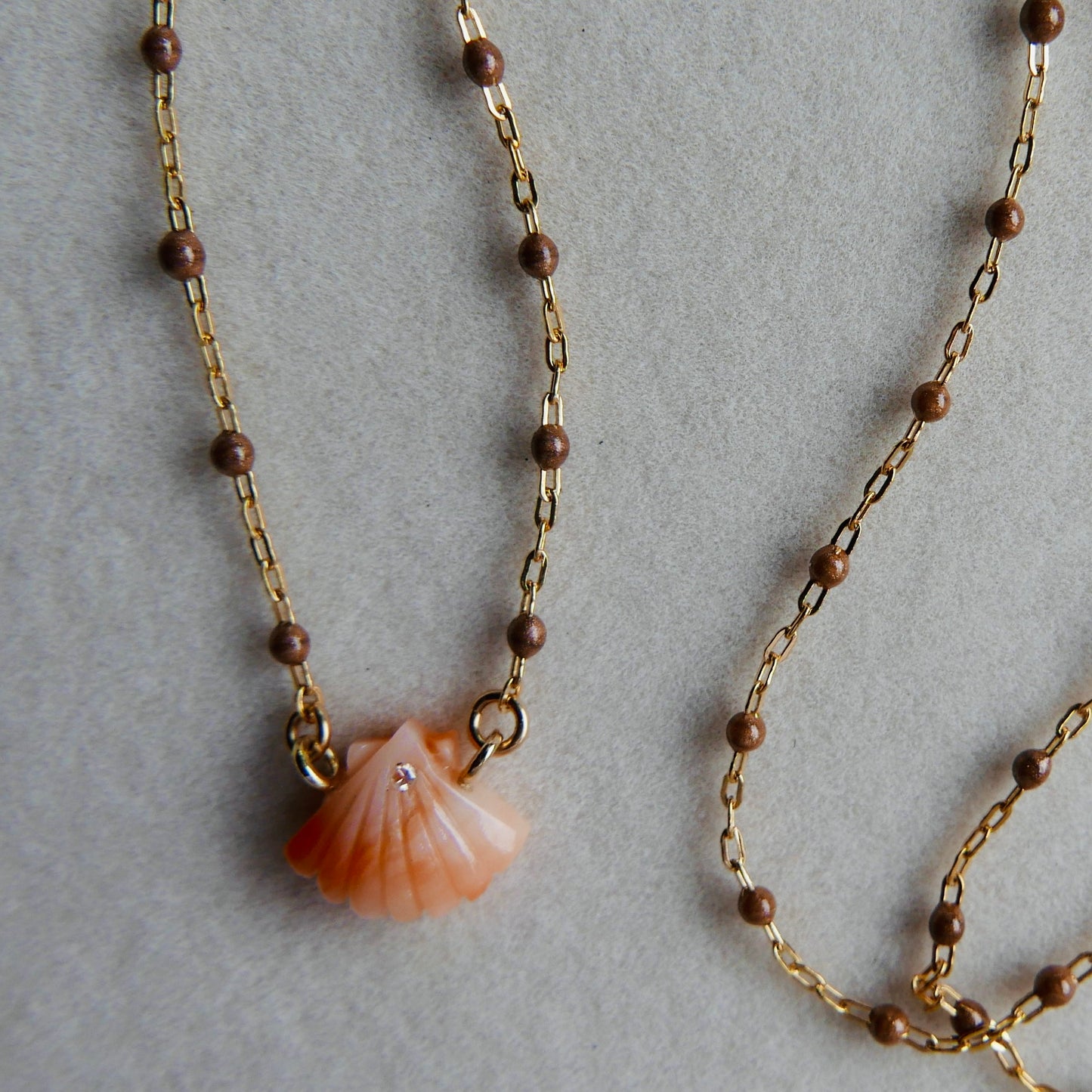 Shell coral necklace