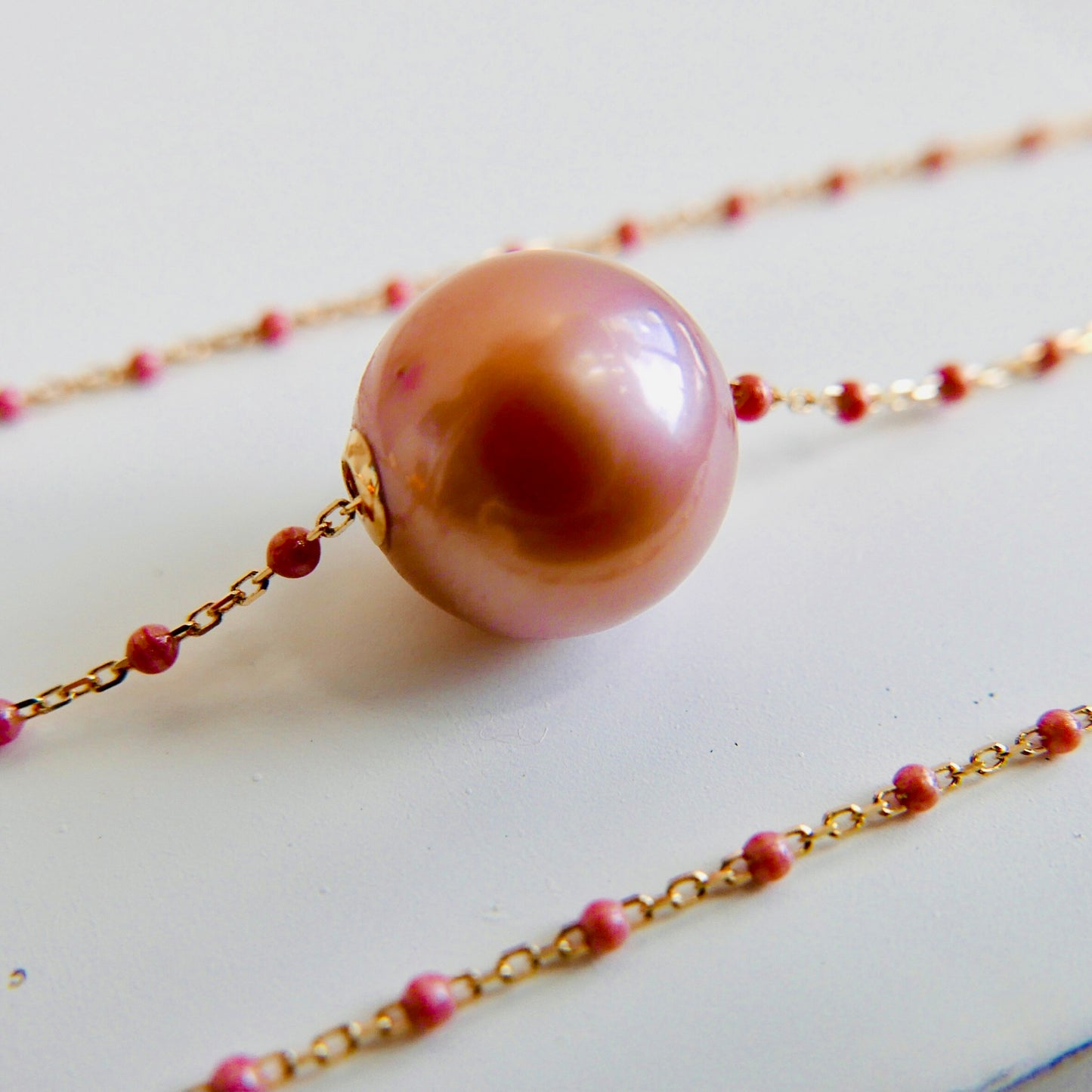 Pink Tahitian Pearl Necklace