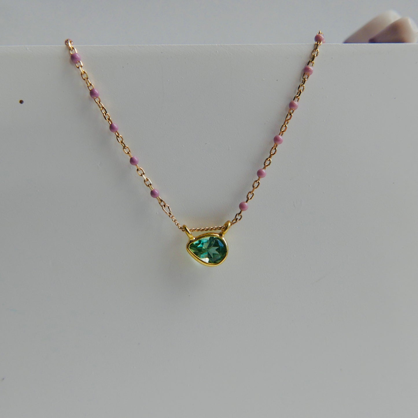 Gocce di mare -seadrops- Necklace in aquamarine , amethyst or tourmaline