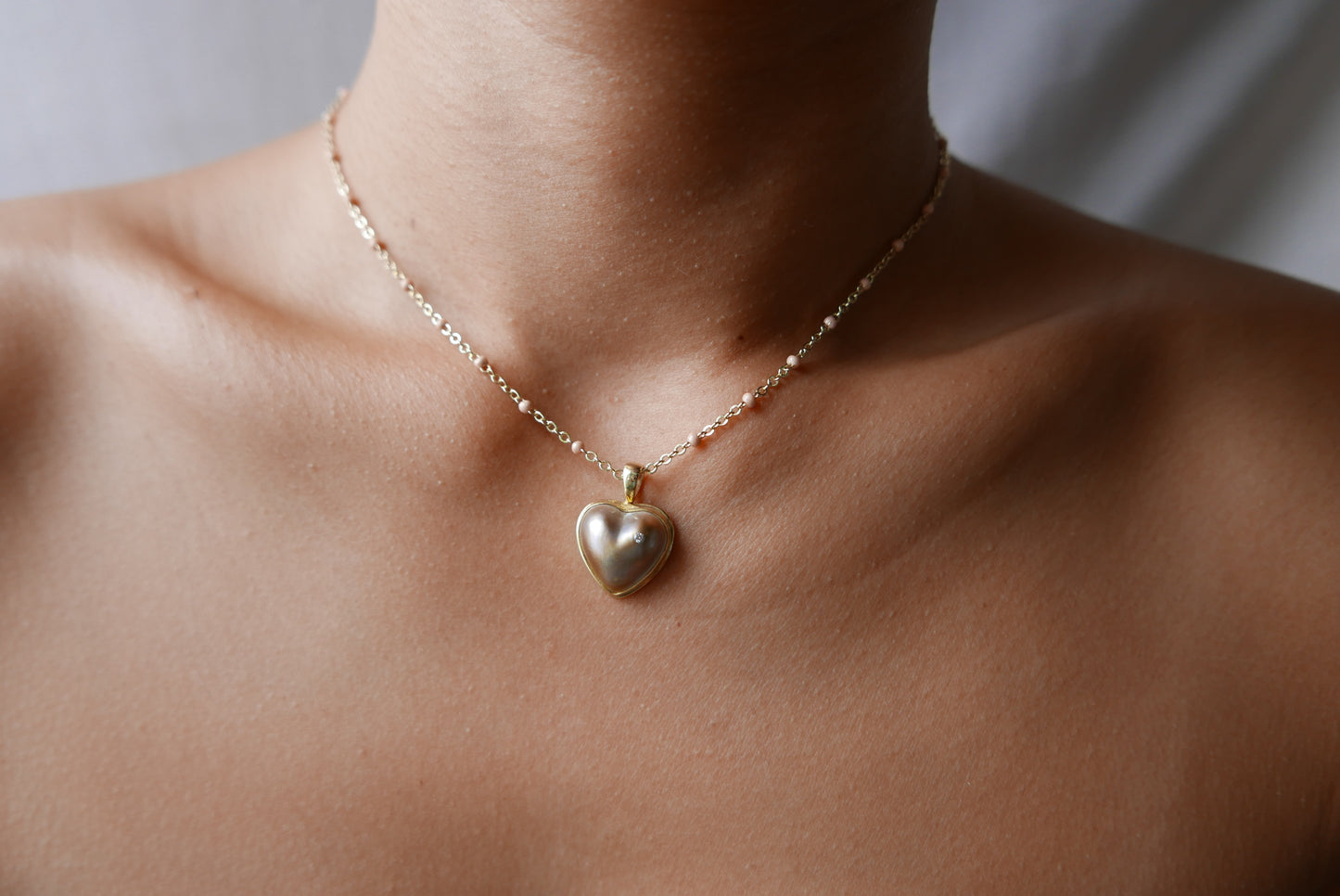 Mabe heart Necklace