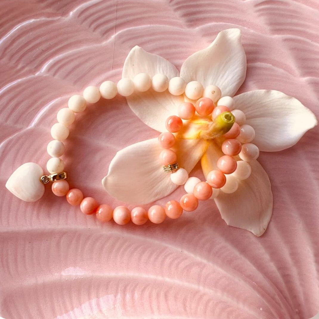 Miss Coral Love bracelet ( Beaded collection)