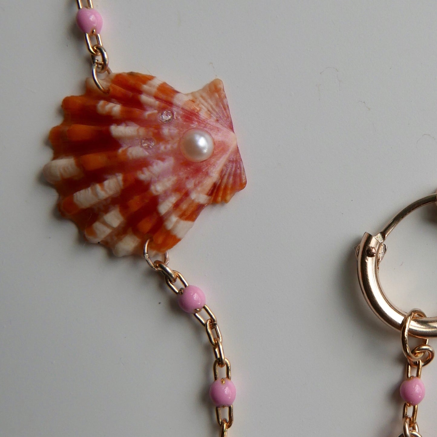 Sunrise Shell Bracelet, Moon and Stars