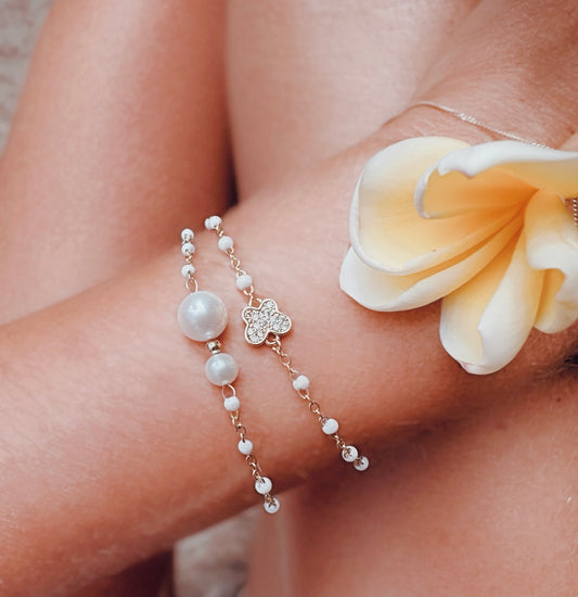 Bracelet set of 2- Butterfly and akoya pearls- special December 2025