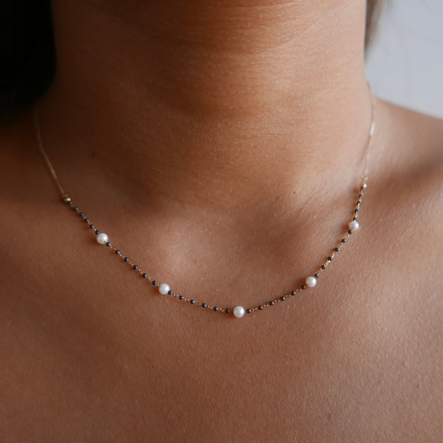 Akoya baby pearl necklace