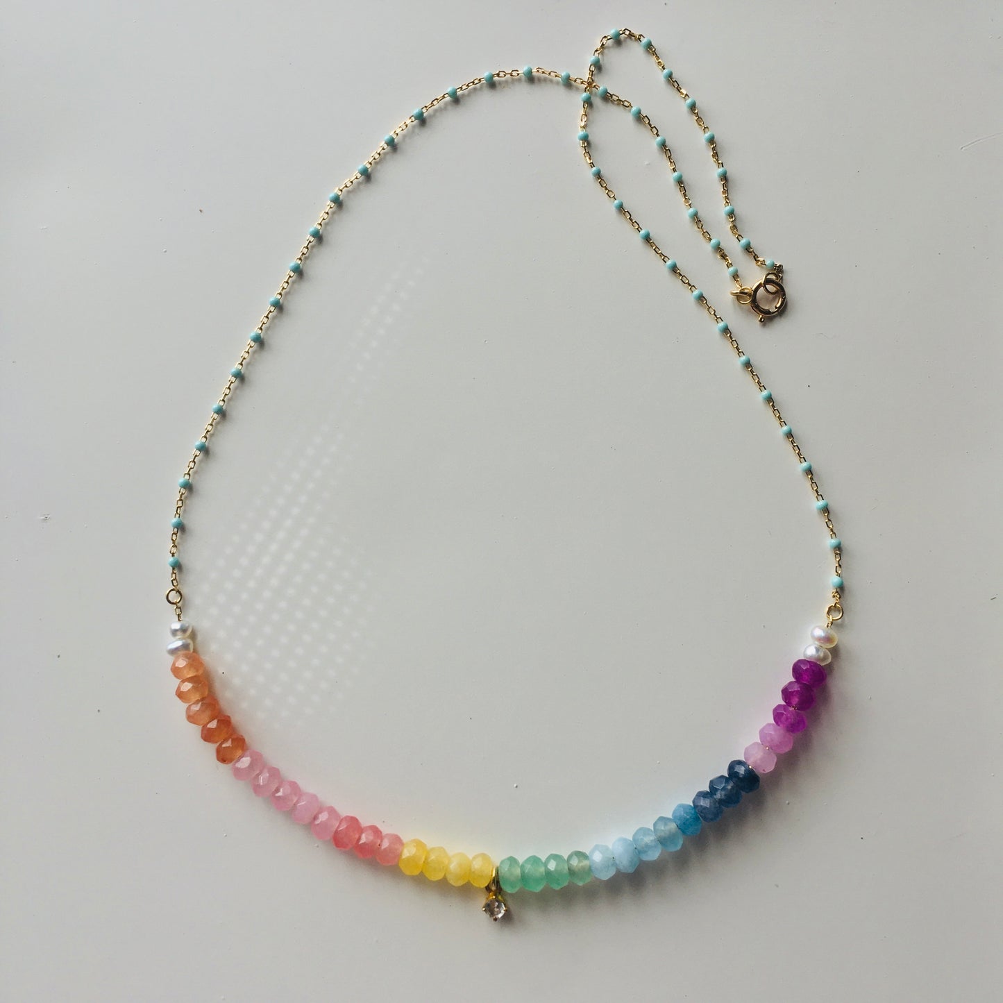 Rainbow Gem Necklace